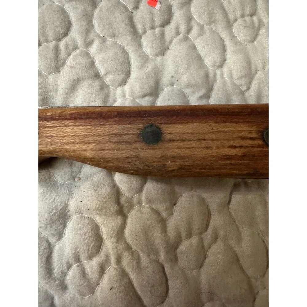 Vintage Carl Hoff Meat Cleaver Great Blades Since 1895 Made In Japan Wood Handle